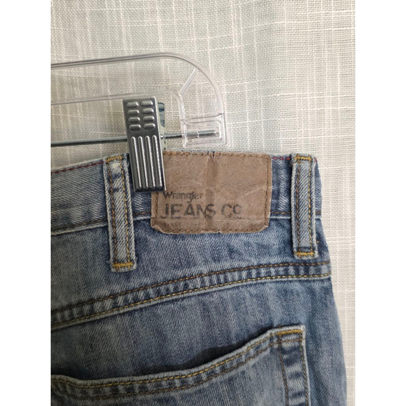 Men's Wrangler Relaxed Straight Jeans Blue 36x30 - Picture 9 of 10